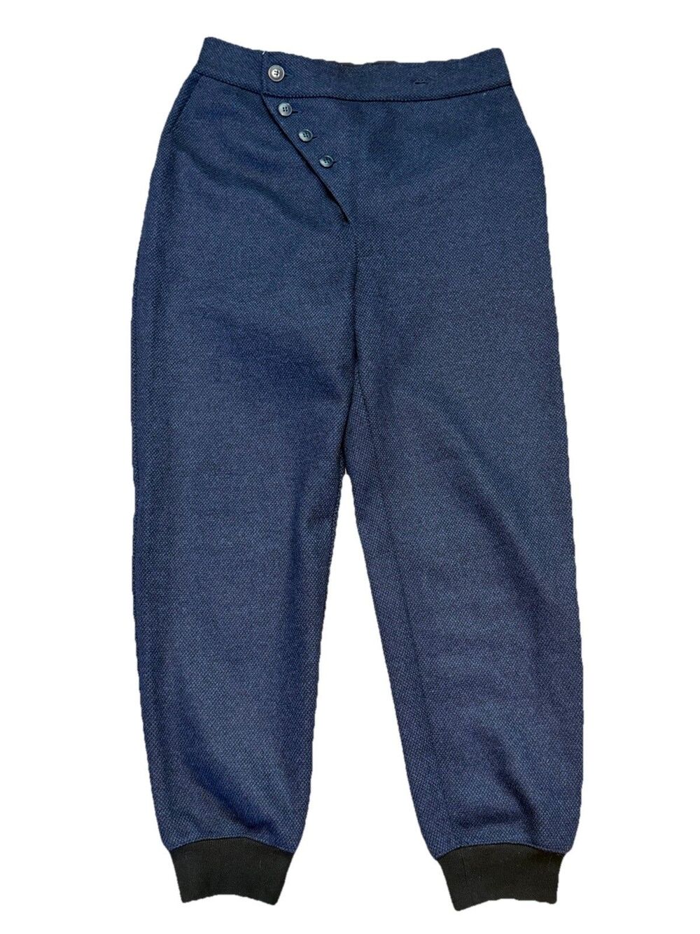 Agnes B. Homme Men's Blue Wool Blend Joggers Size 1/M $350